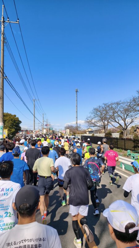 鴻巣パンジーマラソン　スタート直後